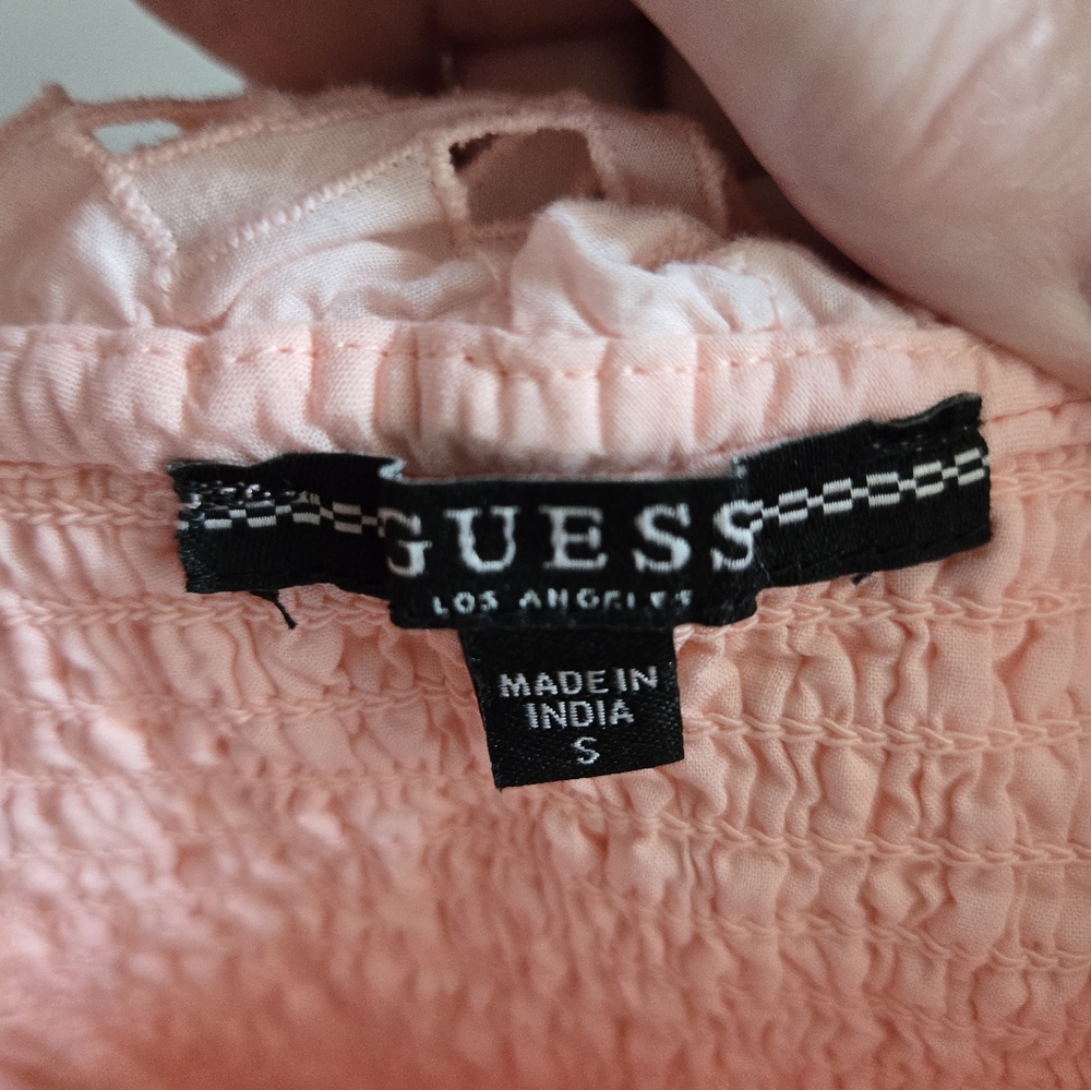Eyelet Lace Ruffle Top - Pink - Picture 2 of 3